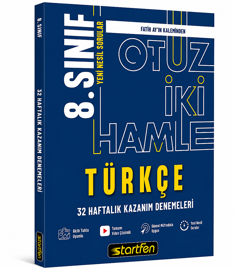 8. SINIF TÜRKÇE 32 HAMLE KAZANIM DENEMELERİ - 1